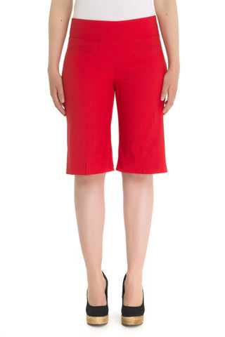 Zenalla Comfort Fit Short With Faux Front Pockets