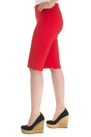 Zenalla Comfort Fit Short With Faux Front Pockets