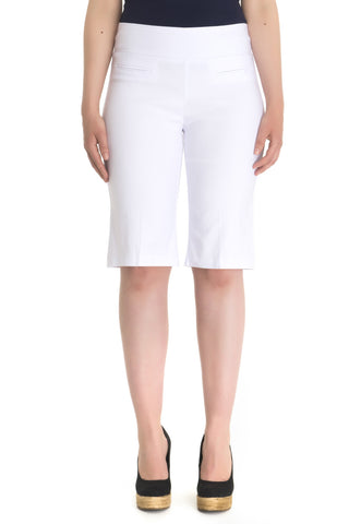 Zenalla Comfort Fit Short With Faux Front Pockets