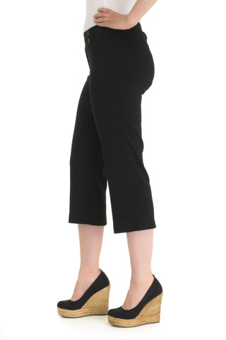 Zenalla "Comfort Fit" Capri With Button Detail