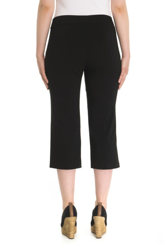 Zenalla "Comfort Fit" Capri With Button Detail