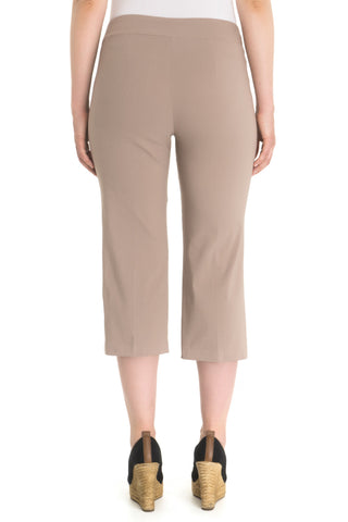 Zenalla "Comfort Fit" Capri With Button Detail