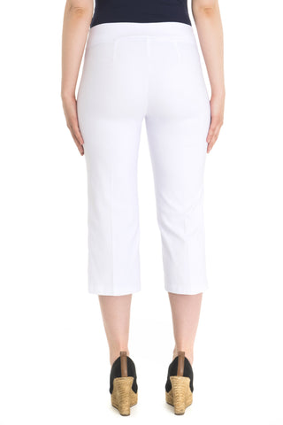 Zenalla "Comfort Fit" Capri With Button Detail