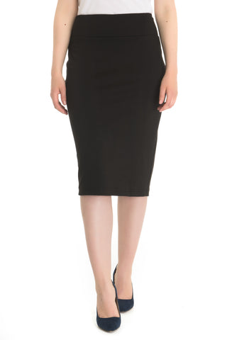 Zenalla Ease In To Comfort PDR Pencil Skirt With Slit